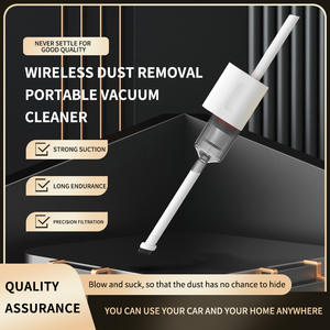 Aspiradora de mano portátil Cz-100 Mini, 50w, 5000 Pa, blanca, con boquilla plana para uso en coche y hogar - Product Image 3