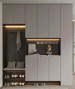 Durable Modern <b>Wooden</b> <b>Shoe</b> Cabinet with Door for Home Living Room Hotel/Apartment Entryway Furniture Storage - Product Image 3