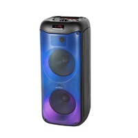 Enceinte portable de fête d'extérieur DIAMOND Dual 8 pouces, lecteur de musique Bluetooth TWS, alimentation par batterie, karaoké, boombox, son puissant 40W