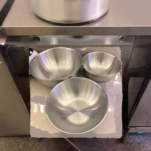 3pcs Stainless Steel Korean Design Camping <b>Mixing</b> <b>Bowls</b> Kitchen Salad <b>Bowls</b> Set Nesting Storage <b>Bowl</b> Baking Accessory with Scale - Product Image 3