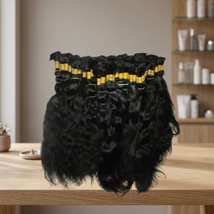 Best Selling 100% Virgin Remy Indian Natural Black Straight Body Wave Texture Extensions Women New Loose Deep Wave Human Hair - Product Image 2