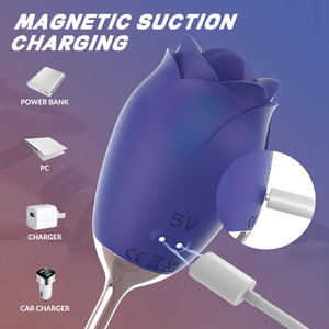S-HANDE Vibratore a Forma <span class=keywords><strong>di</strong></span> Rosa in <span class=keywords><strong>Silicone</strong></span> per Stimolazione Clitoridea, Giocattolo Erotico per Donne - Product Image 3
