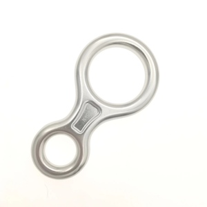Arrampicata all'aperto figura in alluminio anello a forma di 8 35 kn arrampicata salvataggio a mano 8 discensore stop rope discensore arrampicata en acero - Product Image 5