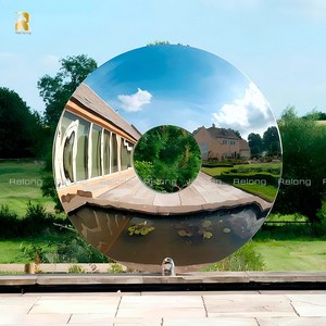 פסל טורוס מודרני ממתכת נירוסטה של RELONG, ניתן להתאמה אישית, לקישוט גינה חיצונית - Product Image 3