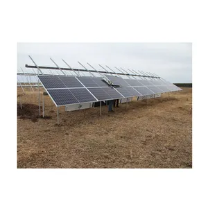 Design personalizzato 1 MW 10 MW Q235B staffa PV sistema di montaggio a messa a terra solare, struttura del telaio solare
