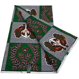 Batik africano tessuto stampato double face 110g tessuto in poliestere abbigliamento personalizzato sentire