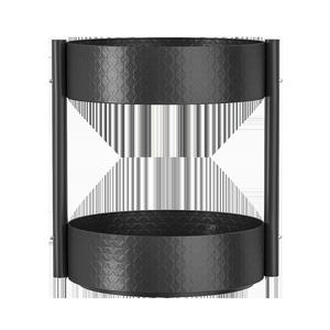 Étagère à épices minimaliste en acier au carbone, rotative, pour coin de comptoir, rangement multifonctionnel, organisateur de cuisine, design Landmark - Product Image 1