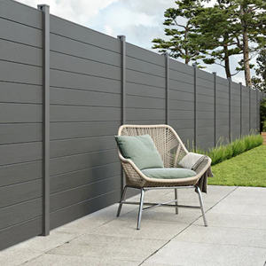 Clôture <span class=keywords><strong>en</strong></span> composite WPC pour la décoration <span class=keywords><strong>de</strong></span> la cour <span class=keywords><strong>de</strong></span> la villa, anti-parasites et anti-corrosion, pour l'extérieur - Product Image 2