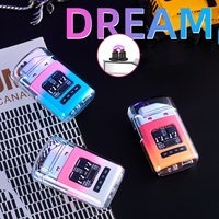 Briquet électronique en métal rechargeable coupe-vent avec double arc et affichage numérique de la puissance pour cigarettes et usage extérieur