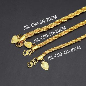 Jxx 24K Gold Plated <b>Bracelet</b> Trendy Fashion Jewelry for Women Zircon-Embellished <b>Love</b> Fried Dough Twists Chain Hot Selling" - Product Image 6