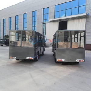High-quality gray 4+1 <b>row</b> sightseeing bus factory selling low-priced sightseeing bus park attractions available - Product Image 4