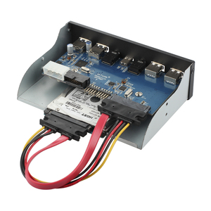 Vách Ngăn Trước 5.25 Inch Bán Chạy 2 <span class=keywords><strong>USB3.0</strong></span> + 1 Loại C + Âm Thanh Hd + 2 Bảng Điều Khiển Cd USB2.0 - Product Image 4