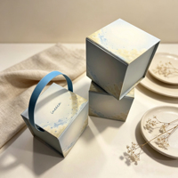 Boîtes d'expédition magnétiques carrées personnalisées avec poignée portable pour bougies et parfums, emballage de luxe pour pots de bougies d'aromathérapie, coffret cadeau