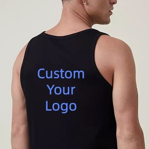 Breathable Modal Fitness Tank Top Men, Sleeveless Gym Workout <b>Running</b> Vest, Custom Logo High Quality Wholesale - Product Image 3