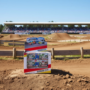 Motocicleta de Juguete de Metal Fundido a Presión, Escala 1:32, Paquete de 4, Caja de Exhibición Moderna para Ciudad, 3+ Años - Product Image 3