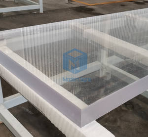 Di alta qualità di grandi dimensioni 100mm 80mm <span class=keywords><strong>trasparente</strong></span> in plastica <span class=keywords><strong>trasparente</strong></span> acrilico foglio del pannello dell'acquario - Product Image 1