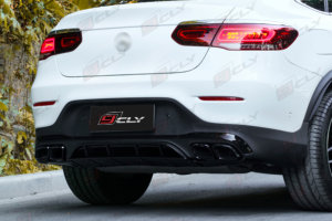 Dosscly — diffuseur arrière pour Benz X253 coupé, tenue de voiture, GLC class X253 coupé, GLC43 <span class=keywords><strong>AMG</strong></span>, tuyau d'échappement, à partir de <span class=keywords><strong>2020</strong></span> - Product Image 5