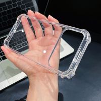 Coque de téléphone rigide anti-chute en TPU+PC transparent haute définition pour iPhone 17 18 Pro Max – Vente en gros