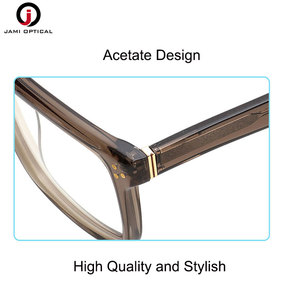 Kính mắt nam cổ điển mới, gọng kính chất lượng cao làm từ acetate, bản lề kim loại dẻo, kiểu vuông, kính quang học - Product Image 3