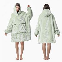 Maßgefertigte 360GSM Übergröße Kapuzendecke aus Polyester in Unifarbe mit Großer Tasche Europäisch-Amerikanischer Stil für Damen