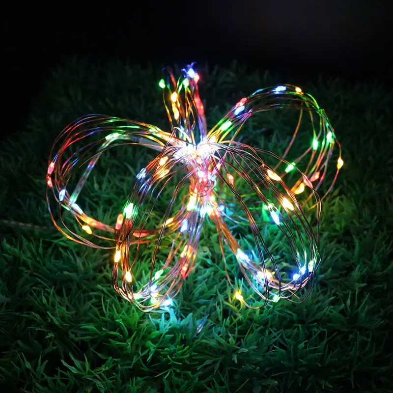 Colorful USB Powered 5M LED Micro Xmas Copper Wire Firefly Mini String Lights