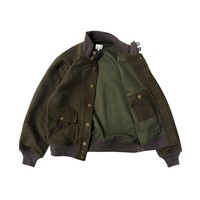 Veste matelassée de luxe personnalisée de haute qualité pour hommes accepte de figurer Logo personnalisé Fermeture éclair Côtes en cuir