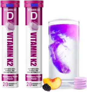 Hot Selling Vitamin D3 K2 Effervescent Drink Tablet Supports Bone And Muscle Improve Immunity