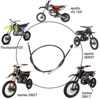 HIAORS 38.98 pouces Câble d'embrayage réglable pour 50cc-250cc SSR SDG TaoTao Apollo Coolster Baja Loncin Pit Dirt Bike ATV Quad