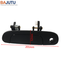 Poignée de porte extérieure avant gauche/loquet de porte de voiture ABS noir + alliage de zinc BVCL-59-410B de poignée de porte extérieure avant gauche pour Mazda Familia