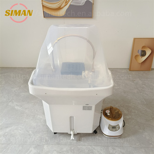 Siman basso prezzo Beauty Moving Head Spa attrezzature Shampoo lavabo <span class=keywords><strong>parrucchiere</strong></span> mobili per parrucchieri uso con poggiatesta in Silicone - Product Image 4