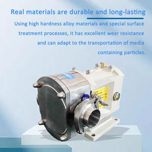 Tête de pompe à lobes à Rotor sanitaire à haute viscosité pompes de transfert de fluide de sirop de <span class=keywords><strong>sucre</strong></span> tête de pompe à engrenages à Rotor à déplacement positif - Product Image 3