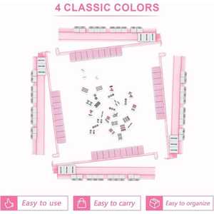 Juego de Soporte y Empujador de Mahjong de Acrílico de Color Personalizado, Combinación de Soporte y Empujador de Mahjong de Acrílico - Product Image 6