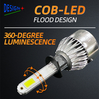 Precio de fábrica JiaChi S2 LED faros delanteros de coche H1 H3 H4 9005 9006 H7 360 grados cuentas COB luminosas Super brillante 24W