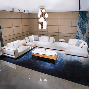 High Quality Genuine Leather Modular Italian Modern Luxury Body Sectional <b>Sofa</b> Villa - Product Image 1