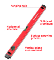 Shijing niveau à bulle règle de nivellement de haute précision tuile multifonctionnelle Instrument de niveau à bulle horizontale et verticale