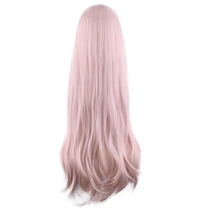 Perruque synthétique rose clair Ainizi 100 cm Danganronpa: Trigger Happy Havoc, rôle d'<span class=keywords><strong>Iruma</strong></span> Miu, perruque de cosplay pour femmes - Product Image 5