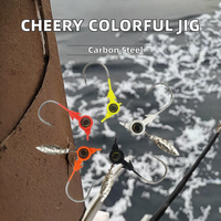 Nouvel Arrivage Hameçon à Lame Rotative à Grande Œillette Colorée en Acier à Haute Teneur en Carbone, Poids 3.5g-10g, pour la Pêche aux Crevettes et au Poisson-Chat