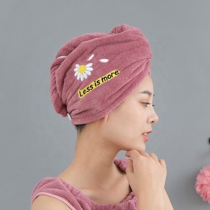 Logo personnalisé <span class=keywords><strong>bain</strong></span> <span class=keywords><strong>de</strong></span> femme soin <span class=keywords><strong>de</strong></span> la peau maquillage spa <span class=keywords><strong>bandeau</strong></span> Hiar <span class=keywords><strong>bonnet</strong></span> <span class=keywords><strong>de</strong></span> séchage pour les femmes - Product Image 2