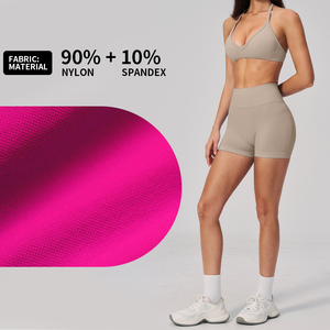 Conjunto <span class=keywords><strong>de</strong></span> Yoga y Pilates para Mujer, Personalizado por el Fabricante, MOQ Bajo, Halter sin Espalda, Sin Costuras, Levanta Glúteos, Control <span class=keywords><strong>de</strong></span> Abdomen - Product Image 6