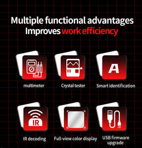 ZOYI ZT-XT1 2-in-1 LCR Digital Multimeter with Transistor <strong>Tester</strong>, Voltage Resistance Diode Continuity Test Meter - Product Image 2