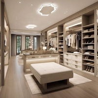 CBMMart Factory Supply Walk in Placard Armoire personnalisée et porte en verre Armoire Design in Bedrooms Walk