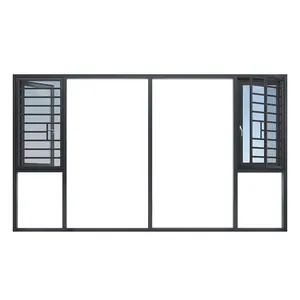 شفافية منزلك باستخدام نوافذنا المعدنية من الالومنيوم الناعم النافذة الجيدة مناسبة لجميع الظروف الجوية
