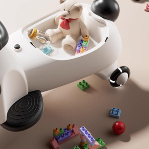 Auto de Juguete Panda para Niños de 1 a 6 Años, Vehículo de Plástico con Volante Giratorio, Unisex - Product Image 3