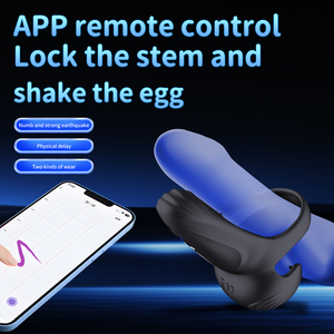 Nhẫn dương vật mới dành cho cặp đôi, rung 10 chế độ, giúp kéo dài thời gian xuất tinh và hỗ trợ cương cứng. - Product Image 3