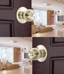 Khóa Núm Cửa Khóa An Toàn Hơn Khóa Cửa Ra Vào, Núm Bằng Thép Không Gỉ Và 65Mm/75Mm Rosette Chải Bằng Thép Không Gỉ Hoàn Thiện - Product Image 5