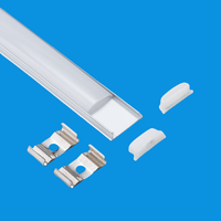 YIDUN Bande lumineuse LED moderne Abat-jour en aluminium Profil LED avec diffuseur Application extérieure intérieure Forme de ligne flexible