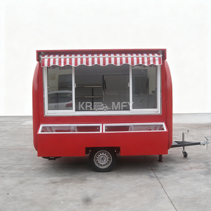 Chariot de rue commercial rond, remorque multifonctionnelle pour restaurant extérieur, camion de restauration mobile pour shawarma, camiones de comida - Product Image 5