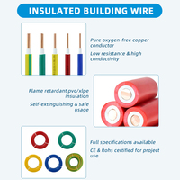 Flammhemmendes ZC-BVV Kupfer PVC-isoliertes und ummanteltes Kabel 450/750V 70 ℃   Installationsdraht für Innenverdrahtung und Beleuchtung