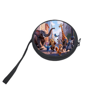 Linda New Crazy Animal City 2 Mini Zero Wallet Tas Portabel Multifungsi Tas Penyimpanan Kartu Kecil - Product Image 3