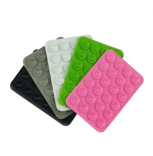 In-Stock Punch-Free Phone Stand: 24-Square Silicone Suction Cups, Multi-Functional, Universal, Thickened Anti-Slip
